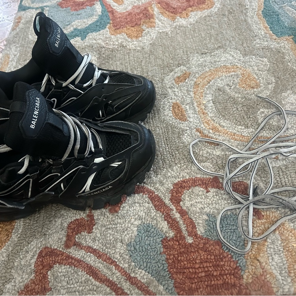 Balenciaga Black and White Sneakers